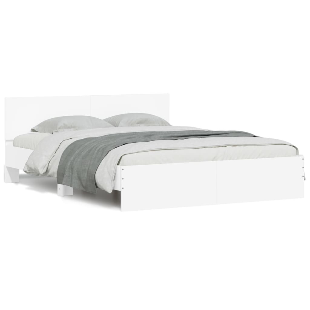 Modern Wooden King Size 150cm Bed Frame Base With Headboard Wood Beds