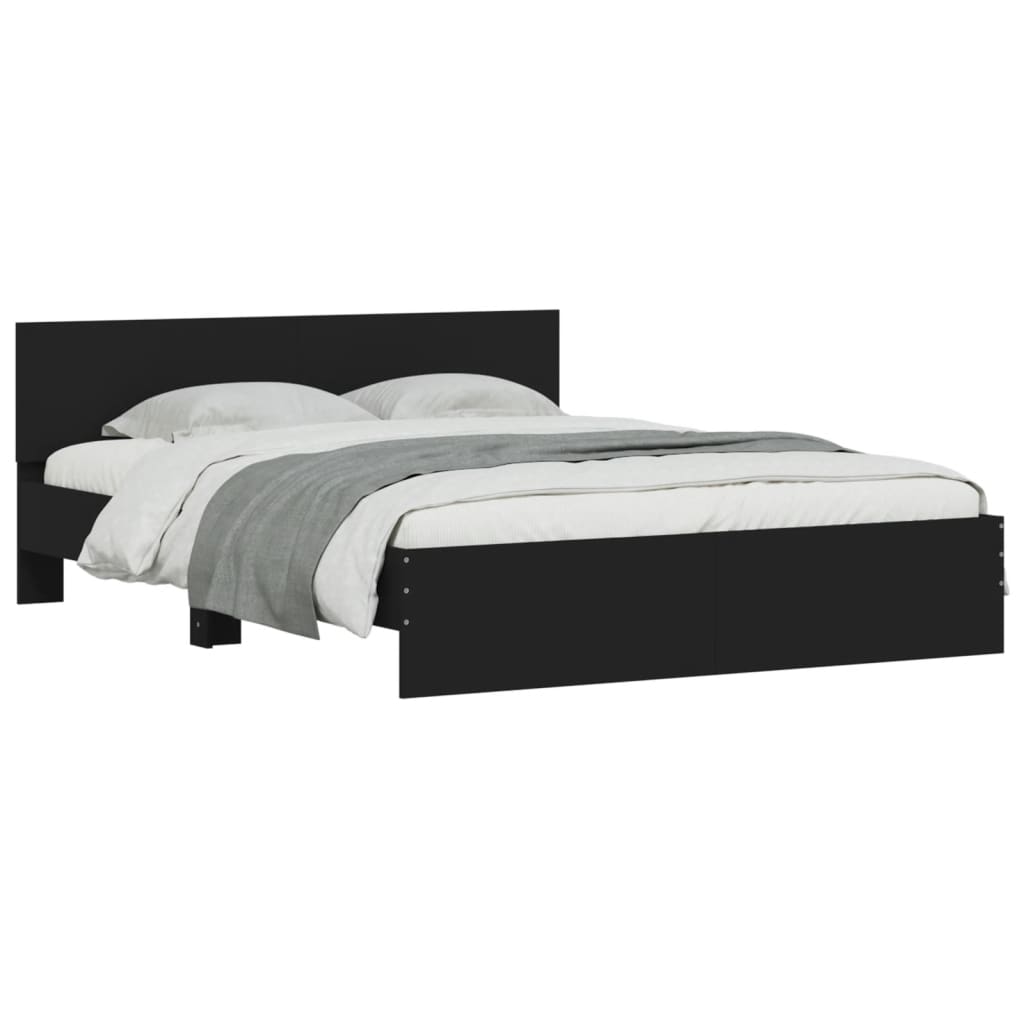 Modern Wooden King Size 150cm Bed Frame Base With Headboard Wood Beds