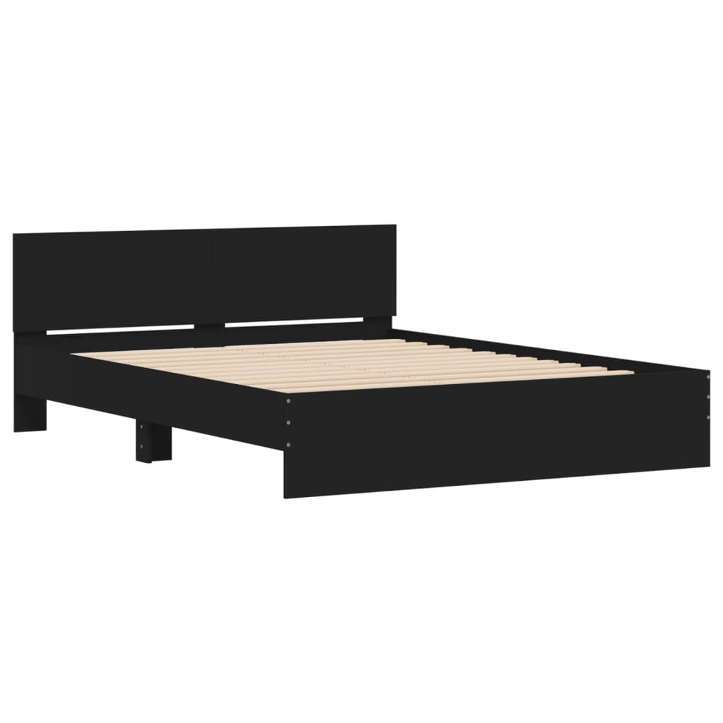 Modern Wooden King Size 150cm Bed Frame Base With Headboard Wood Beds