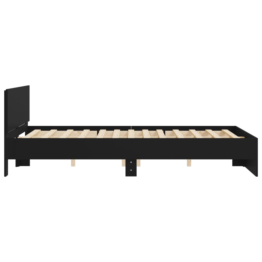 Modern Wooden King Size 150cm Bed Frame Base With Headboard Wood Beds