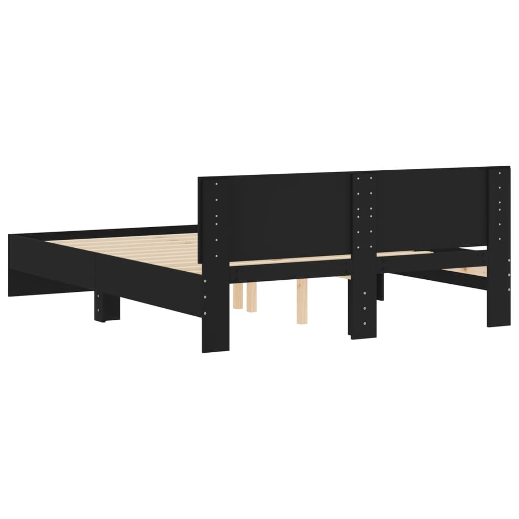 Modern Wooden King Size 150cm Bed Frame Base With Headboard Wood Beds