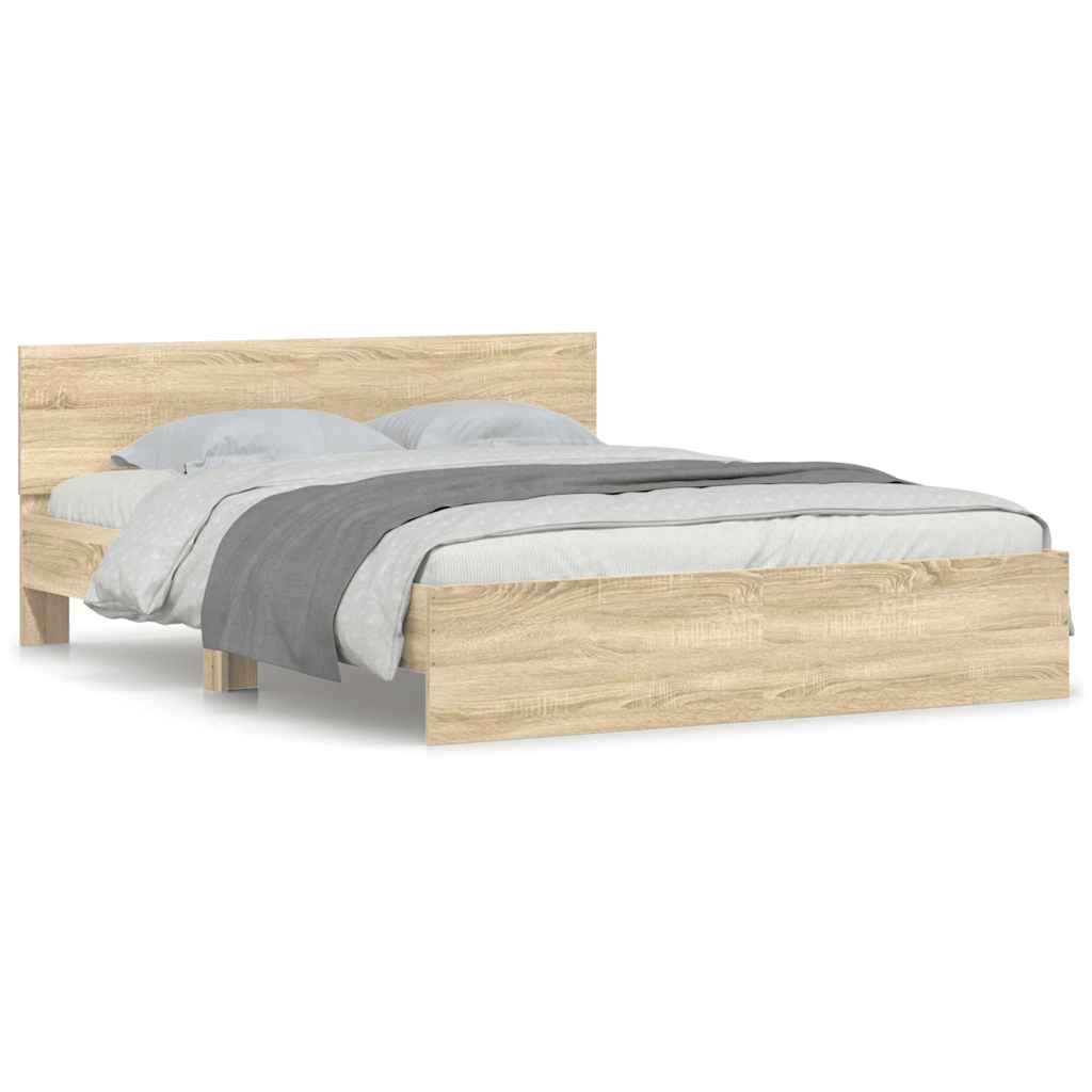 Modern Wooden King Size 150cm Bed Frame Base With Headboard Wood Beds