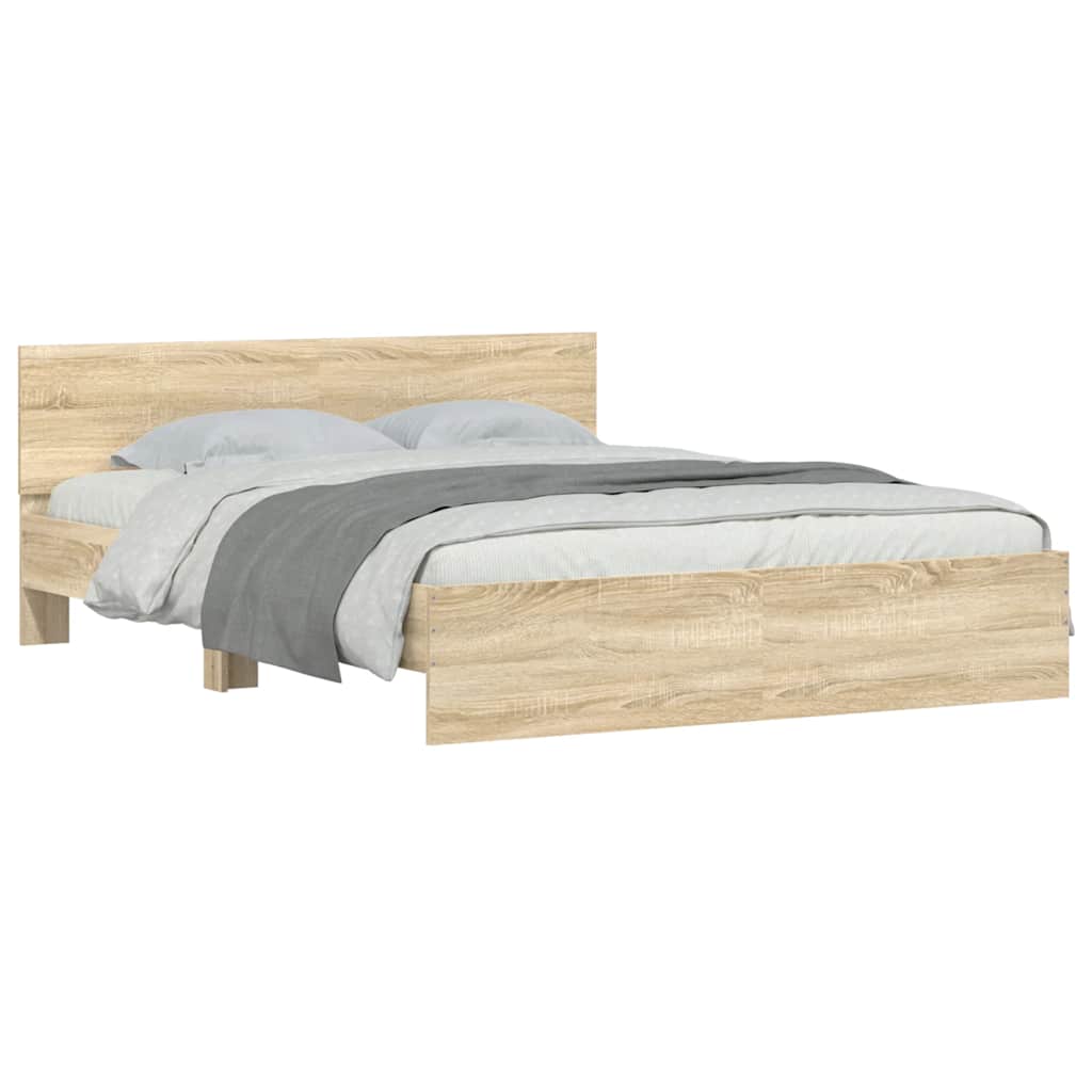 Modern Wooden King Size 150cm Bed Frame Base With Headboard Wood Beds