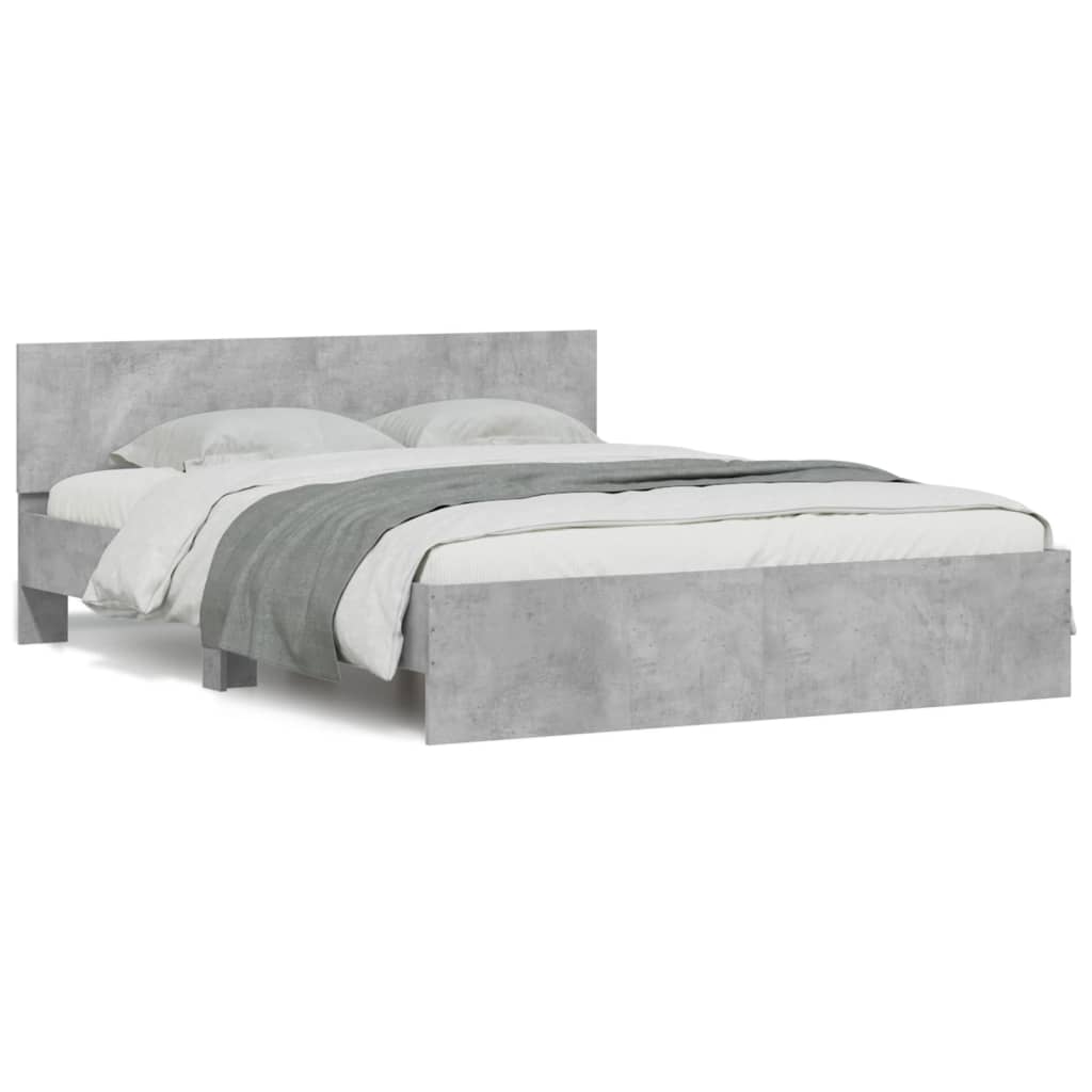 Modern Wooden King Size 150cm Bed Frame Base With Headboard Wood Beds
