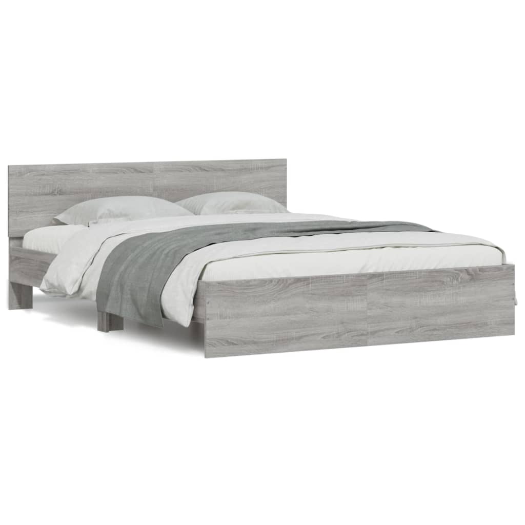 Modern Wooden King Size 150cm Bed Frame Base With Headboard Wood Beds
