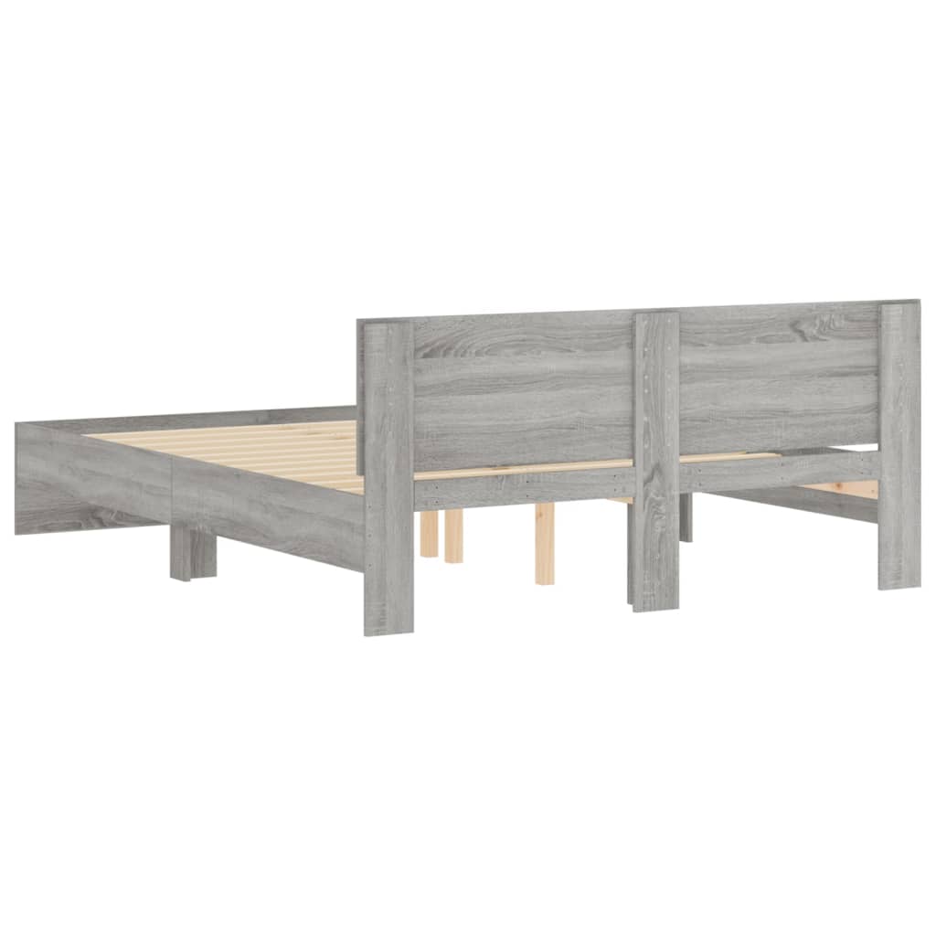 Modern Wooden King Size 150cm Bed Frame Base With Headboard Wood Beds