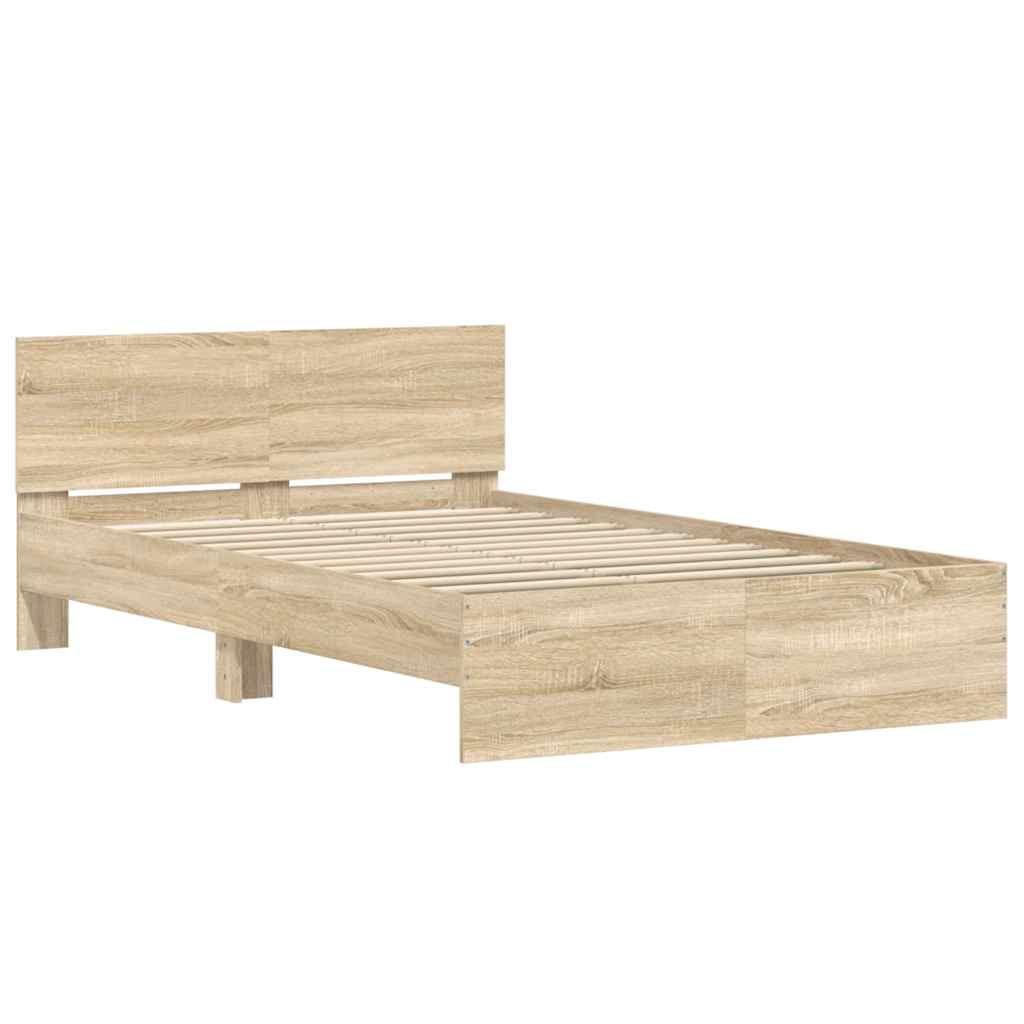 Modern Wooden Double Size 135cm Bed Frame Base With Headboard Wood Beds