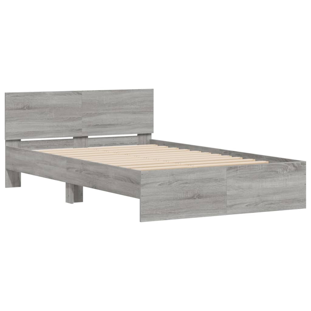 Modern Wooden Double Size 135cm Bed Frame Base With Headboard Wood Beds