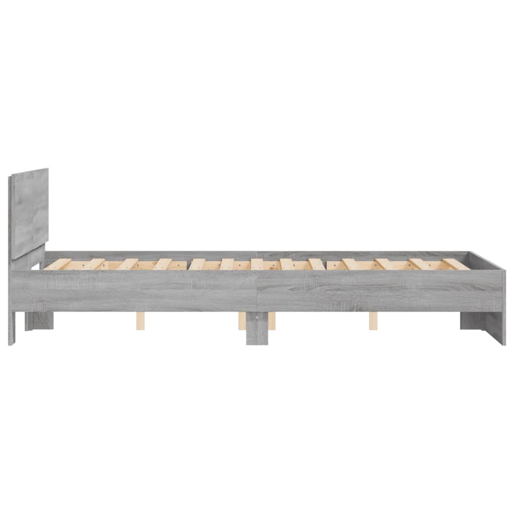 Modern Wooden Double Size 135cm Bed Frame Base With Headboard Wood Beds