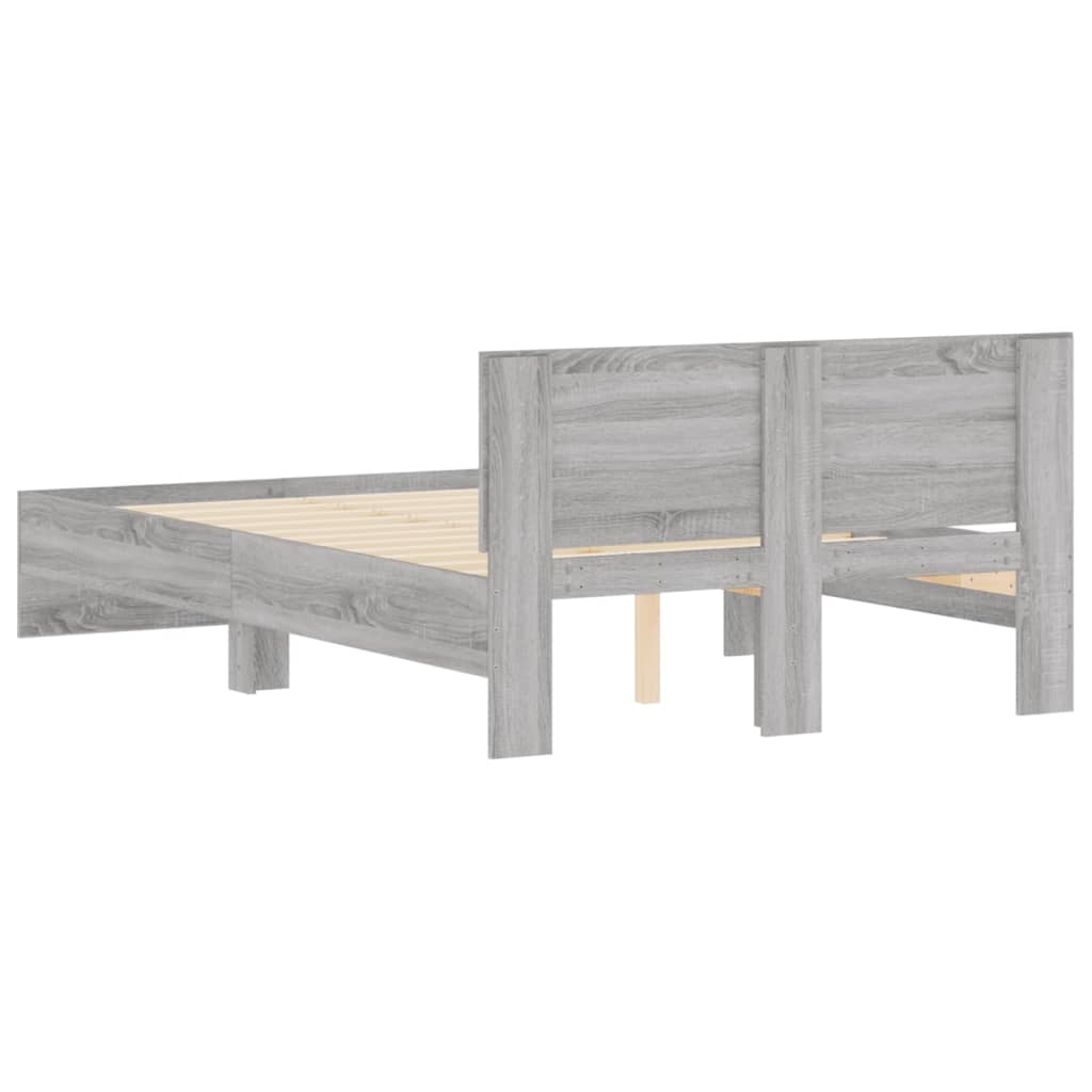 Modern Wooden Double Size 135cm Bed Frame Base With Headboard Wood Beds