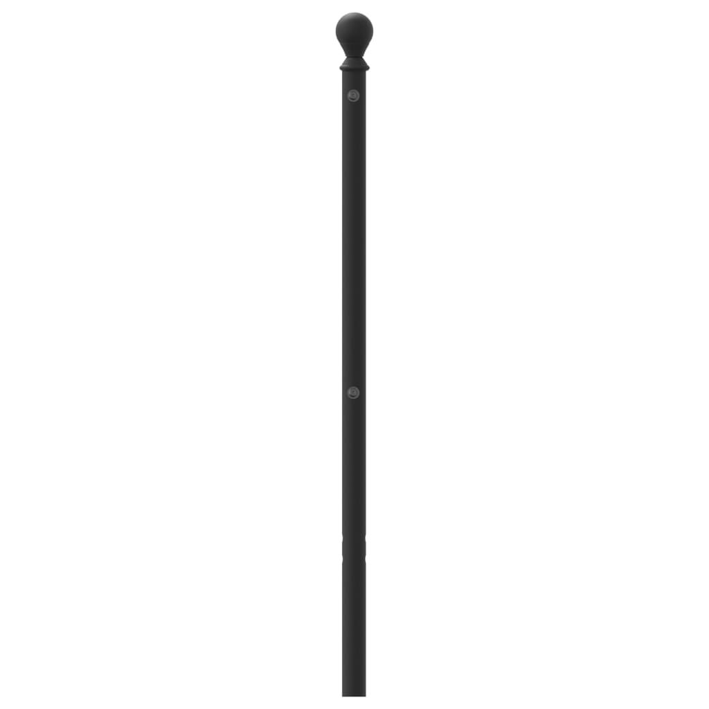 Metal Headboard Black 140 cm