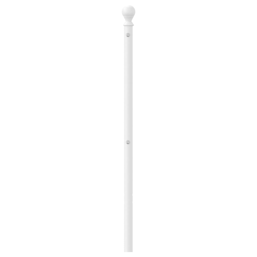 Metal Headboard White 100 cm