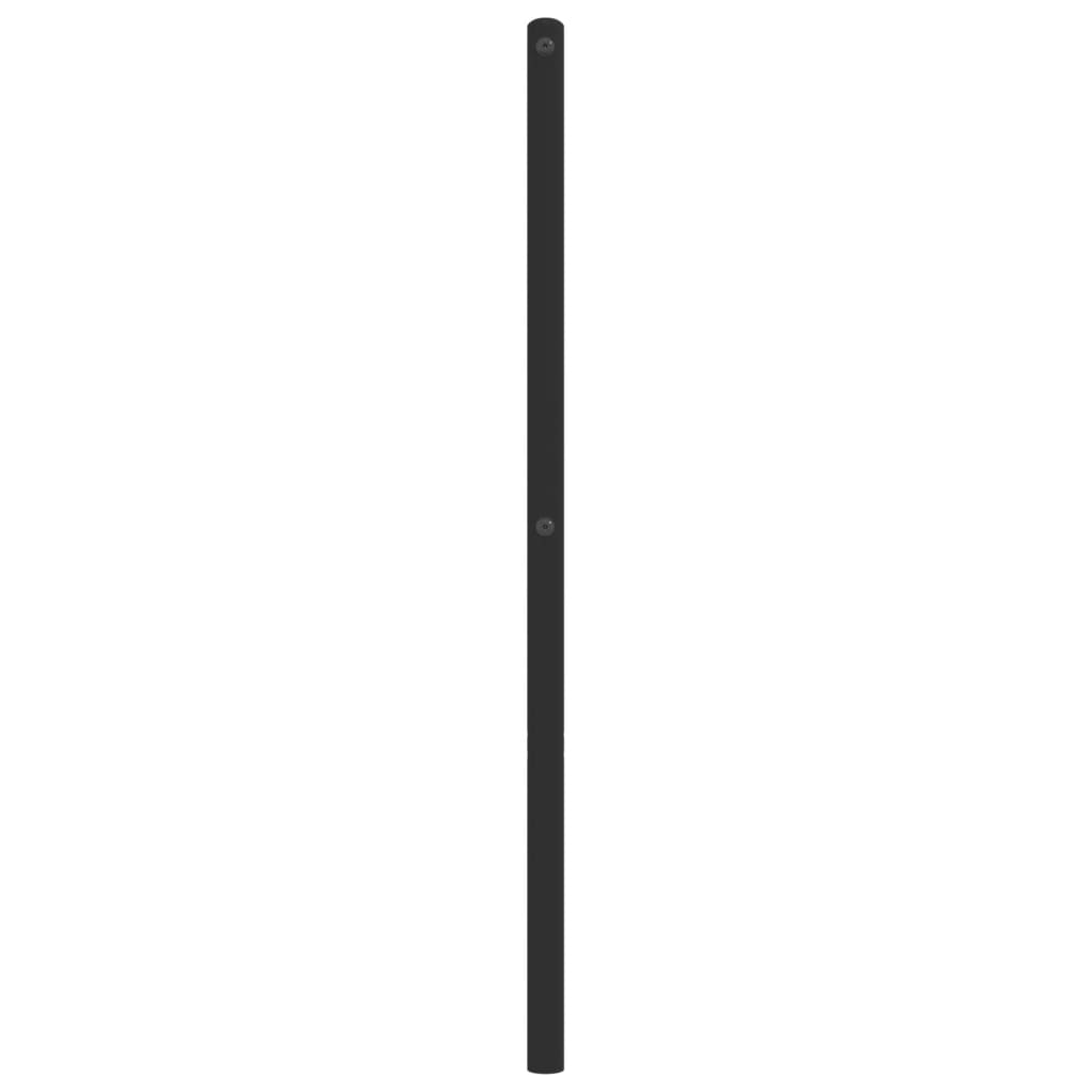 Metal Headboard Black 90 cm