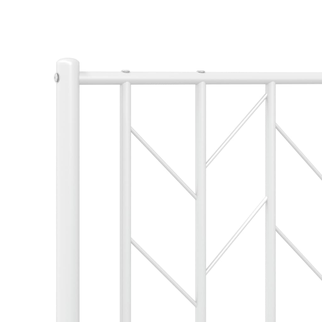 Metal Headboard White 100 cm