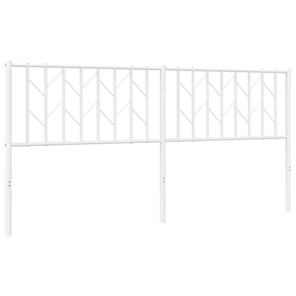 Metal Headboard White 180 cm