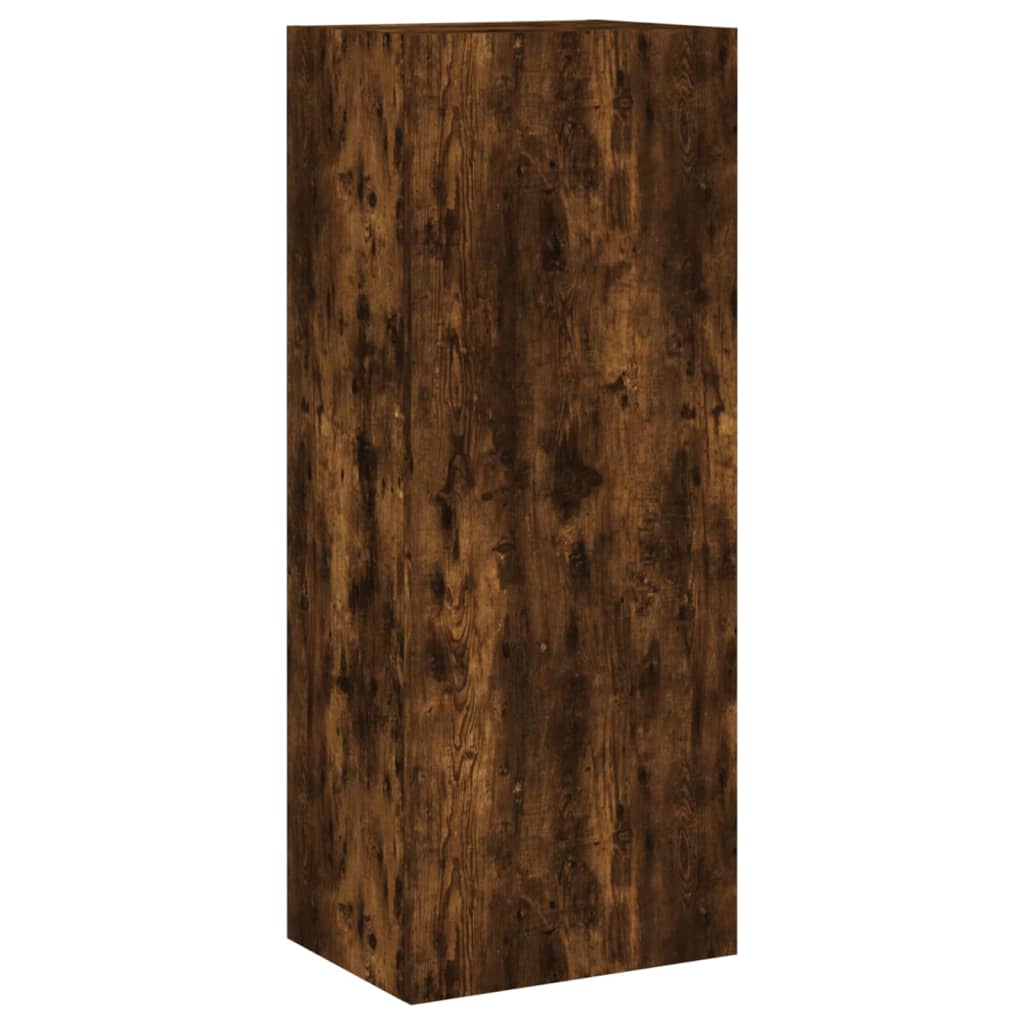 TV Wall Cabinet Smoked Oak 40.5x30x102 cm Engineered Wood