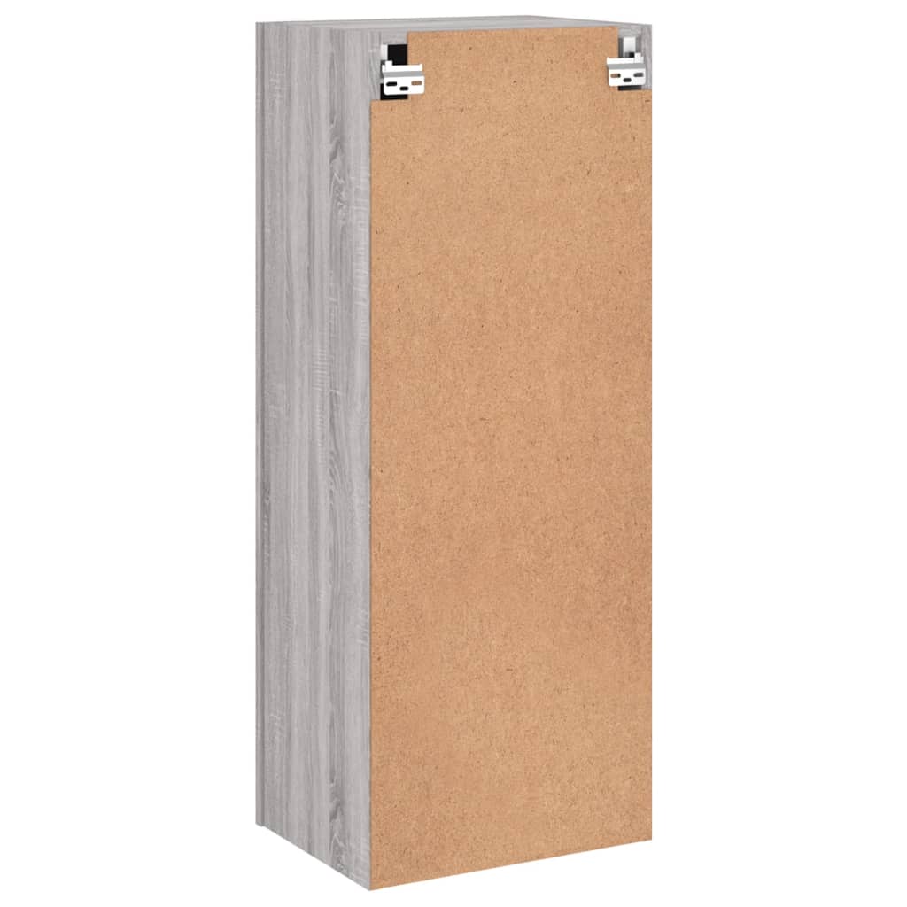 TV Wall Cabinet Grey Sonoma 40.5x30x102 cm Engineered Wood