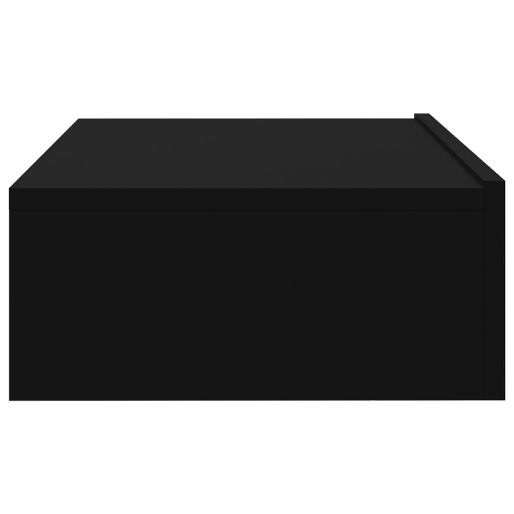 TV Cabinet with LED Lights Black 60x35x15.5 cm