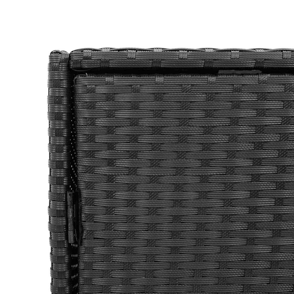 Outdoor Patio Poly Rattan Garden Storage Cabinet Unit With 3 Drawers