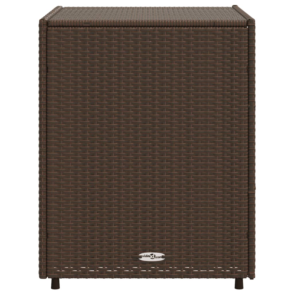 Outdoor Patio Poly Rattan Garden Storage Cabinet Unit With 3 Drawers