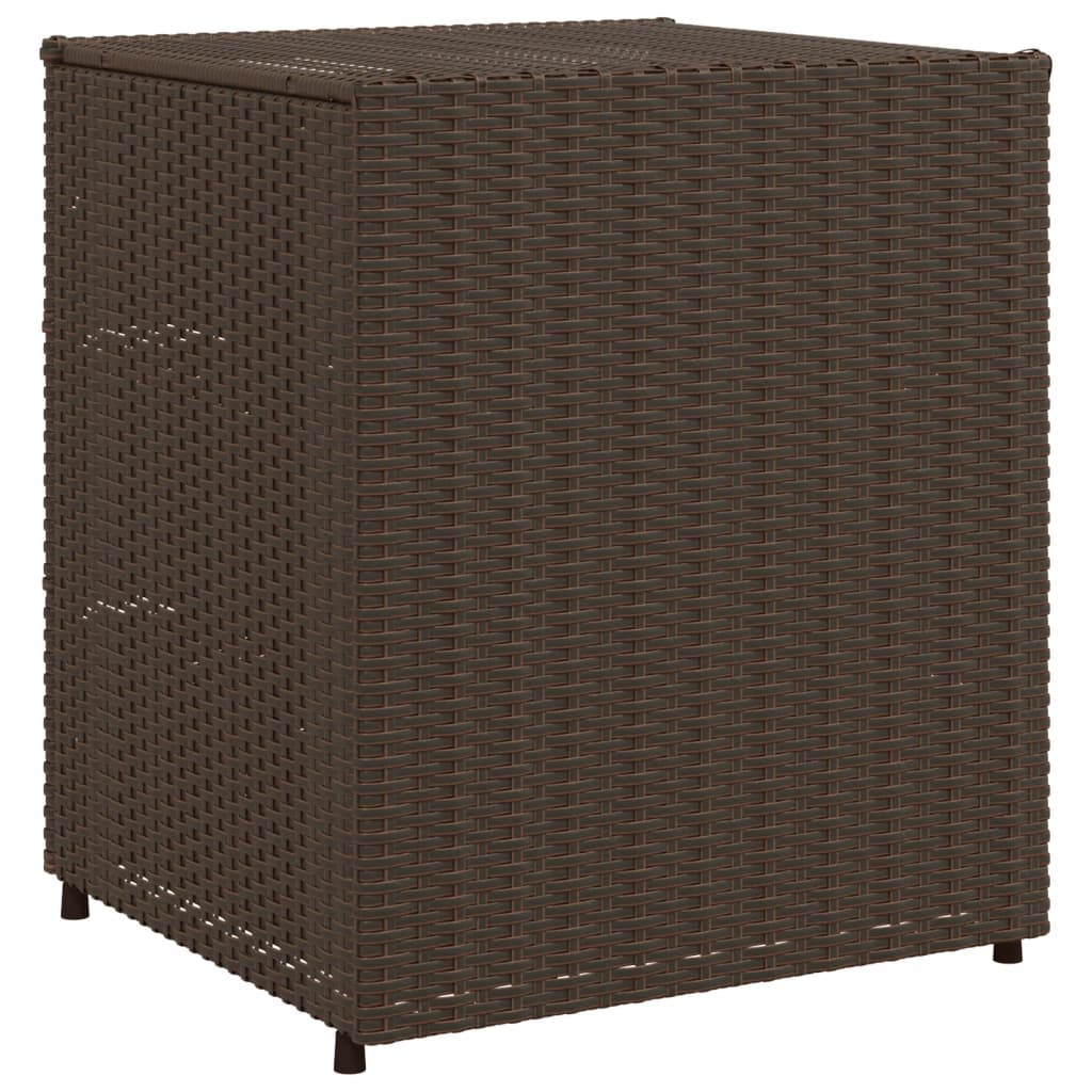 Outdoor Patio Poly Rattan Garden Storage Cabinet Unit With 3 Drawers