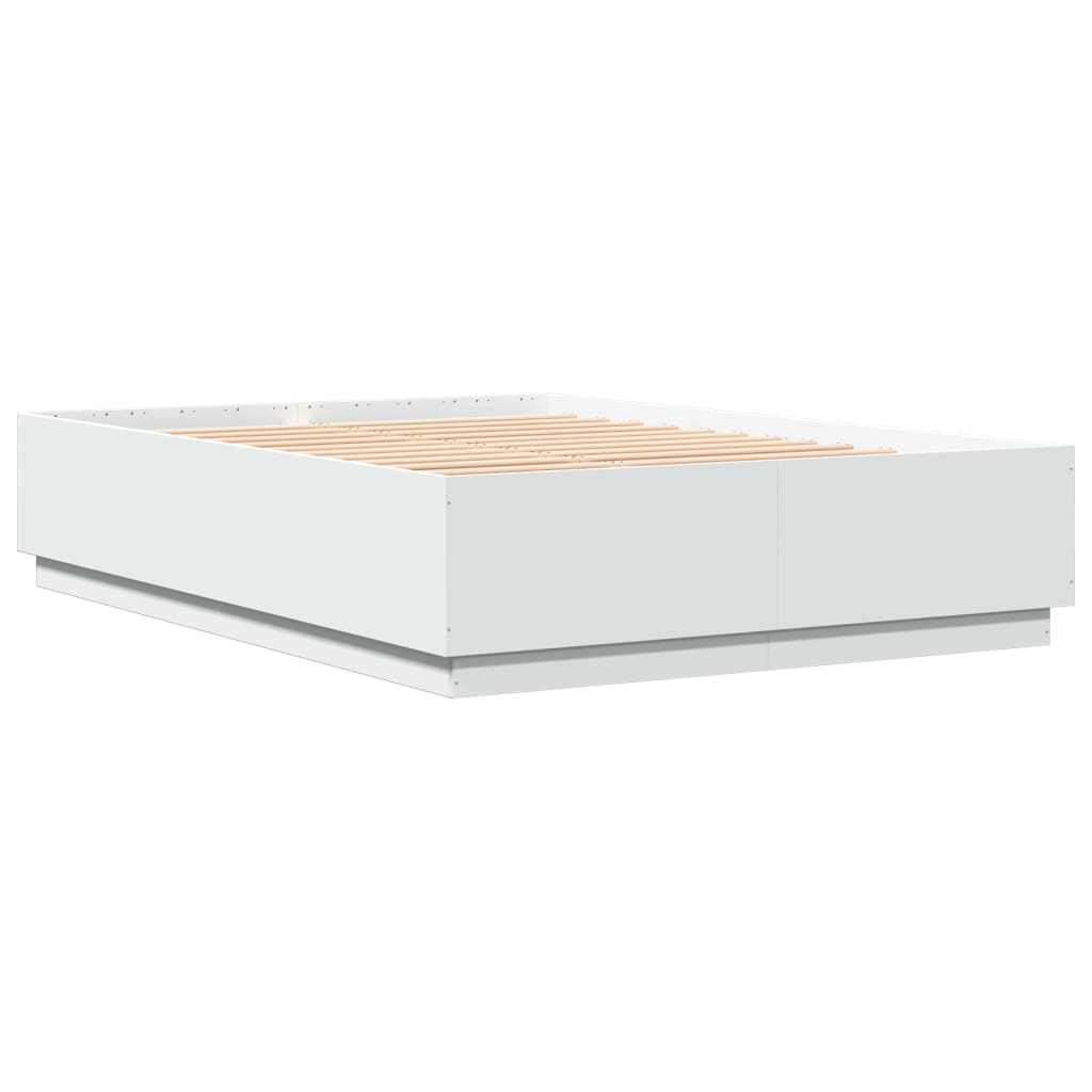 Bed Frame without Mattress White 150x200 cm King Size