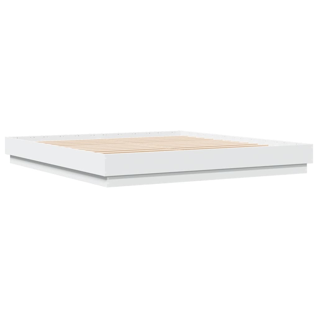 Modern Wooden Emperor Size 2m Bed Frame Base Sturdy Wood Beds