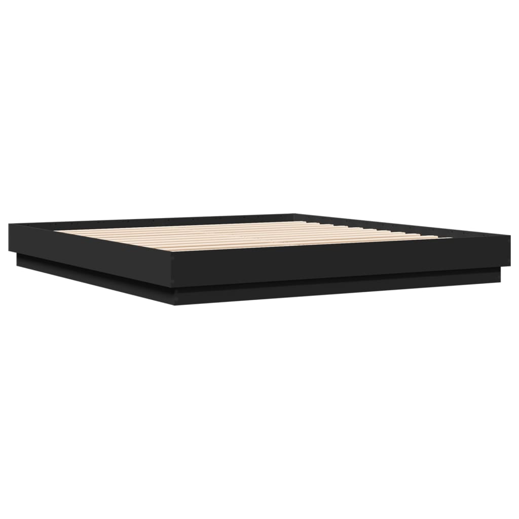 Modern Wooden Emperor Size 2m Bed Frame Base Sturdy Wood Beds