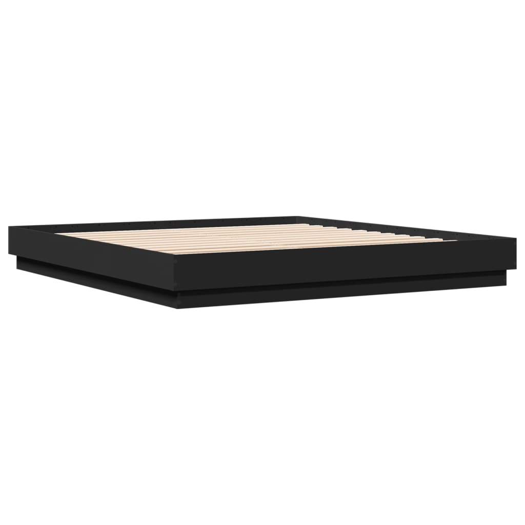 Modern Wooden Emperor Size 2m Bed Frame Base Sturdy Wood Beds