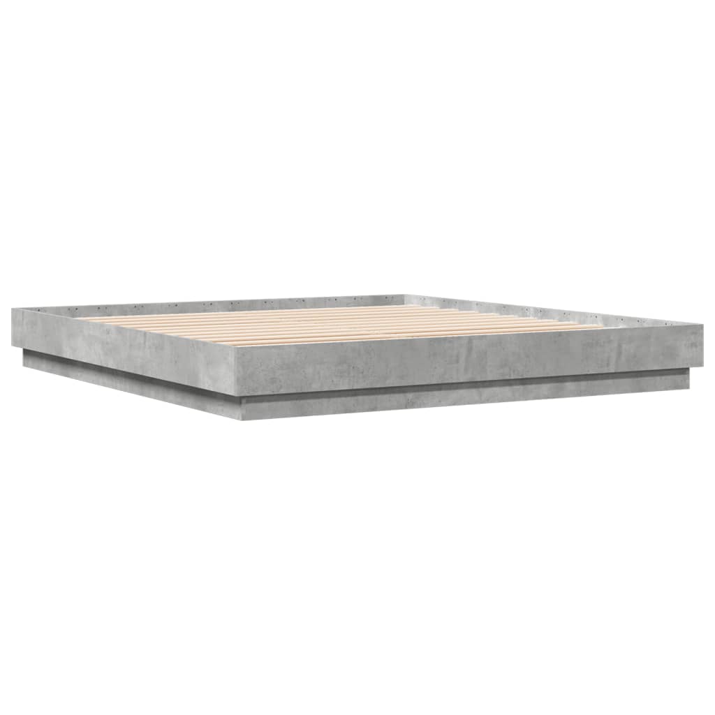 Modern Wooden Emperor Size 2m Bed Frame Base Sturdy Wood Beds