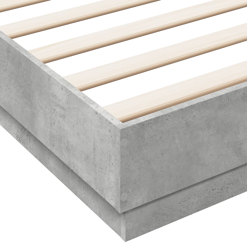 Modern Wooden Emperor Size 2m Bed Frame Base Sturdy Wood Beds