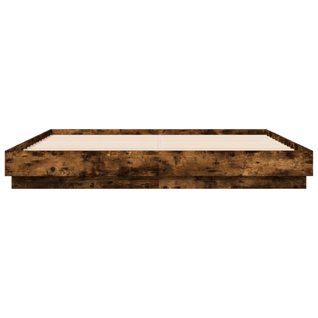 Modern Wooden Emperor Size 2m Bed Frame Base Sturdy Wood Beds