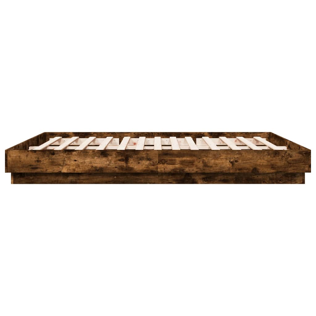 Modern Wooden Emperor Size 2m Bed Frame Base Sturdy Wood Beds