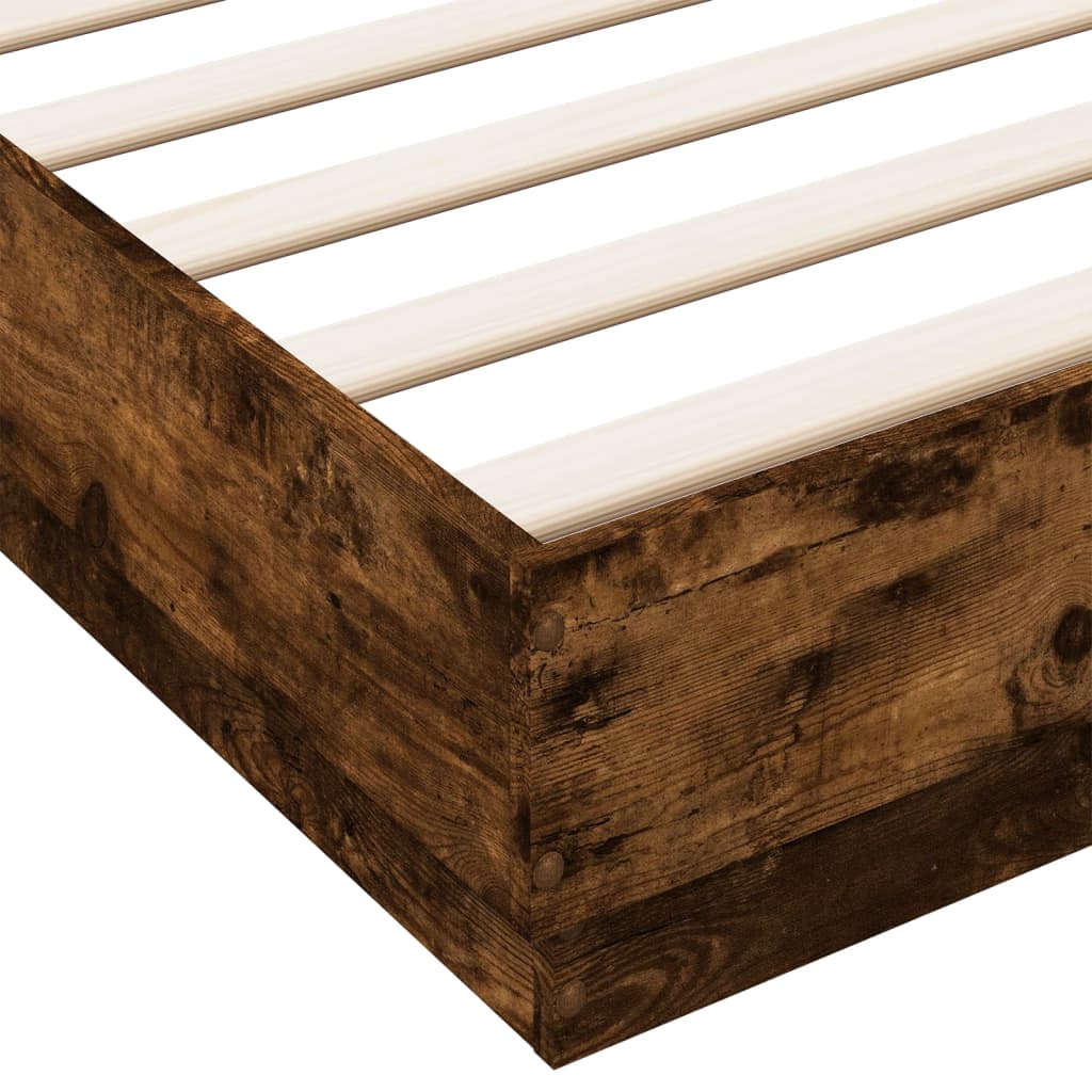 Modern Wooden Emperor Size 2m Bed Frame Base Sturdy Wood Beds