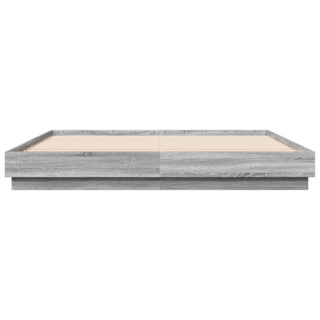 Modern Wooden Emperor Size 2m Bed Frame Base Sturdy Wood Beds