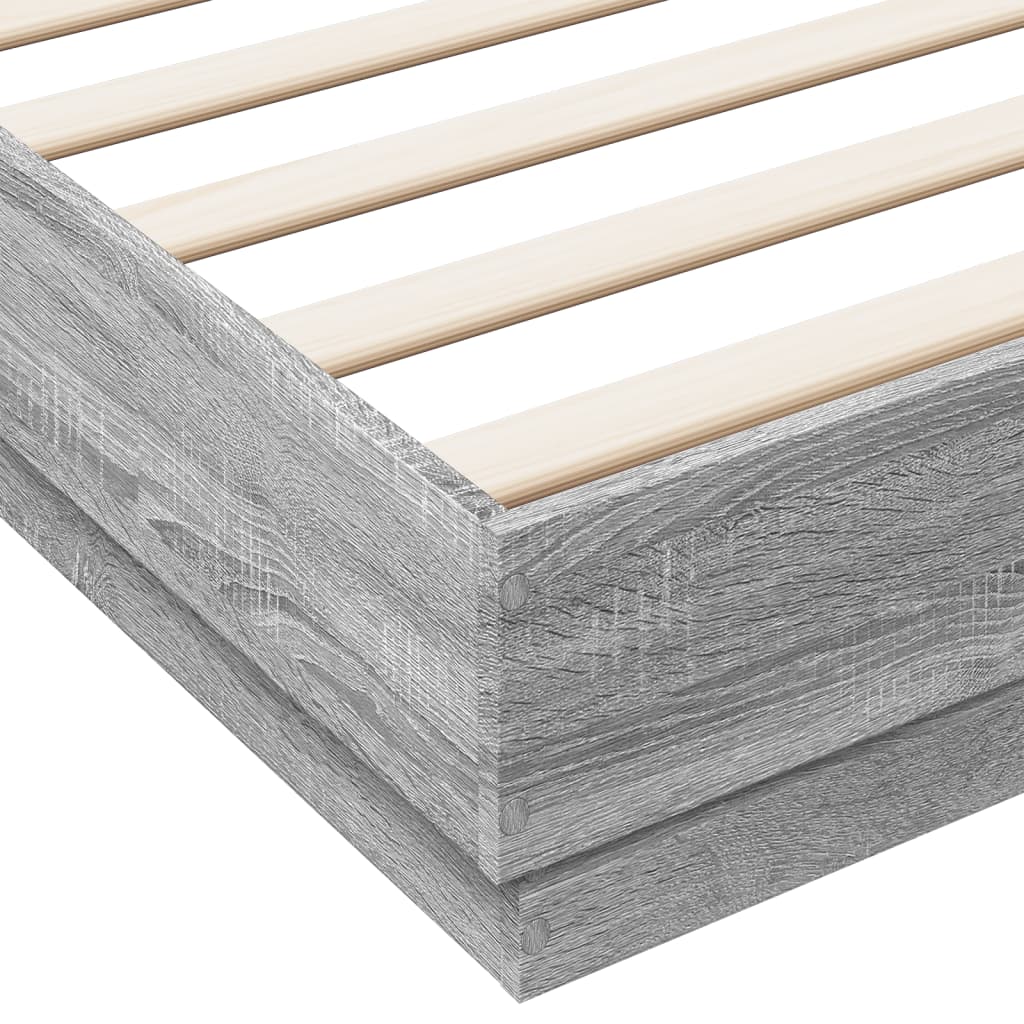 Modern Wooden Emperor Size 2m Bed Frame Base Sturdy Wood Beds