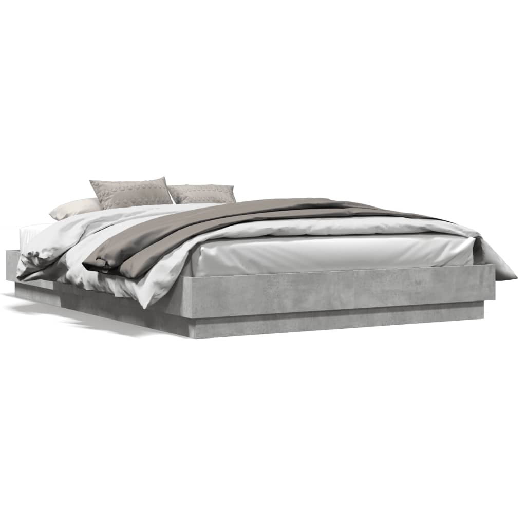 Modern Wooden Queen Size 160cm Bed Frame Base Sturdy Wood Beds