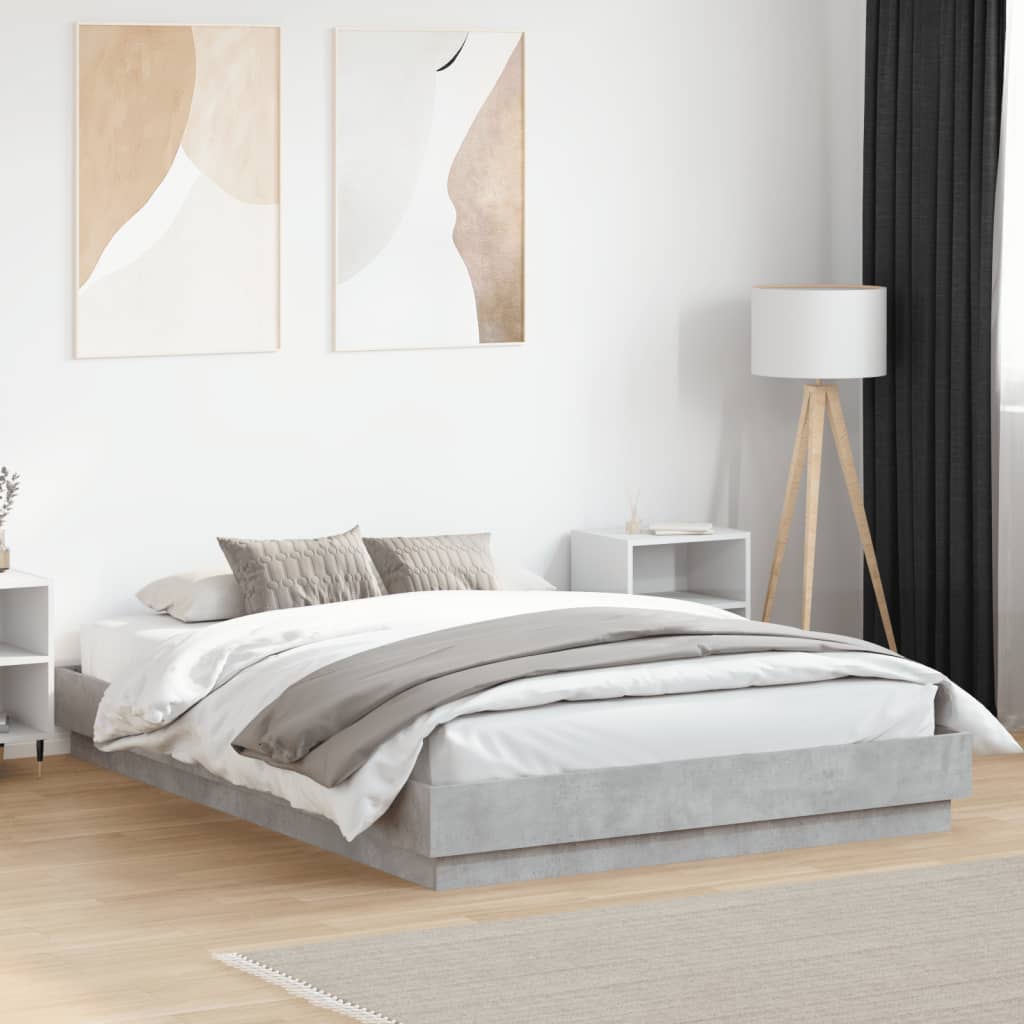 Modern Wooden Queen Size 160cm Bed Frame Base Sturdy Wood Beds