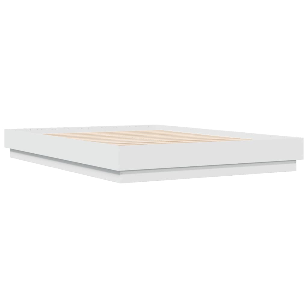 Bed Frame without Mattress White 150x200 cm King Size