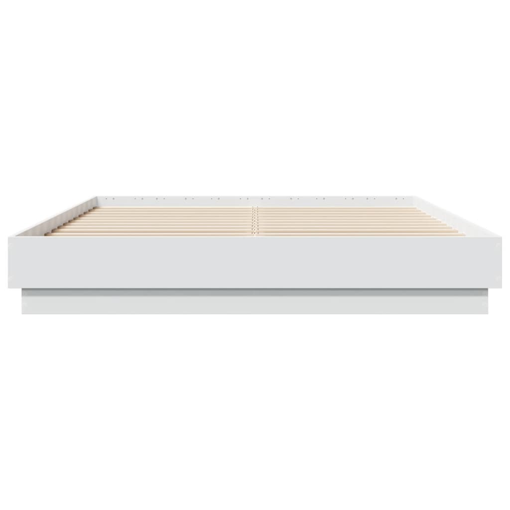 Bed Frame without Mattress White 140x200 cm