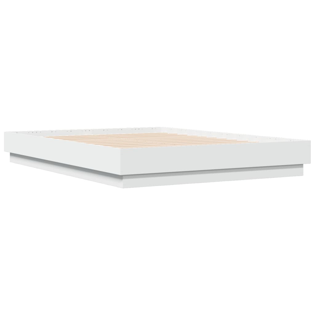 Bed Frame without Mattress White 135x190 cm Double