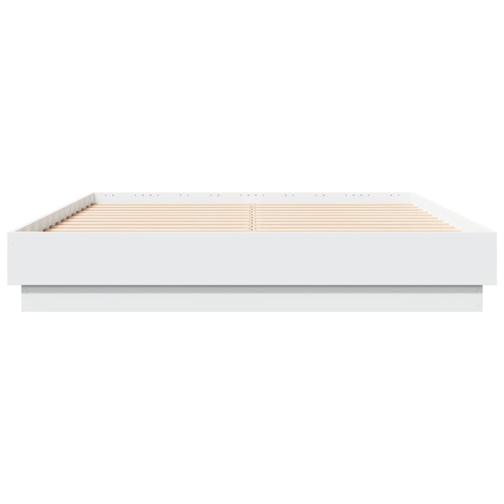 Bed Frame without Mattress White 135x190 cm Double