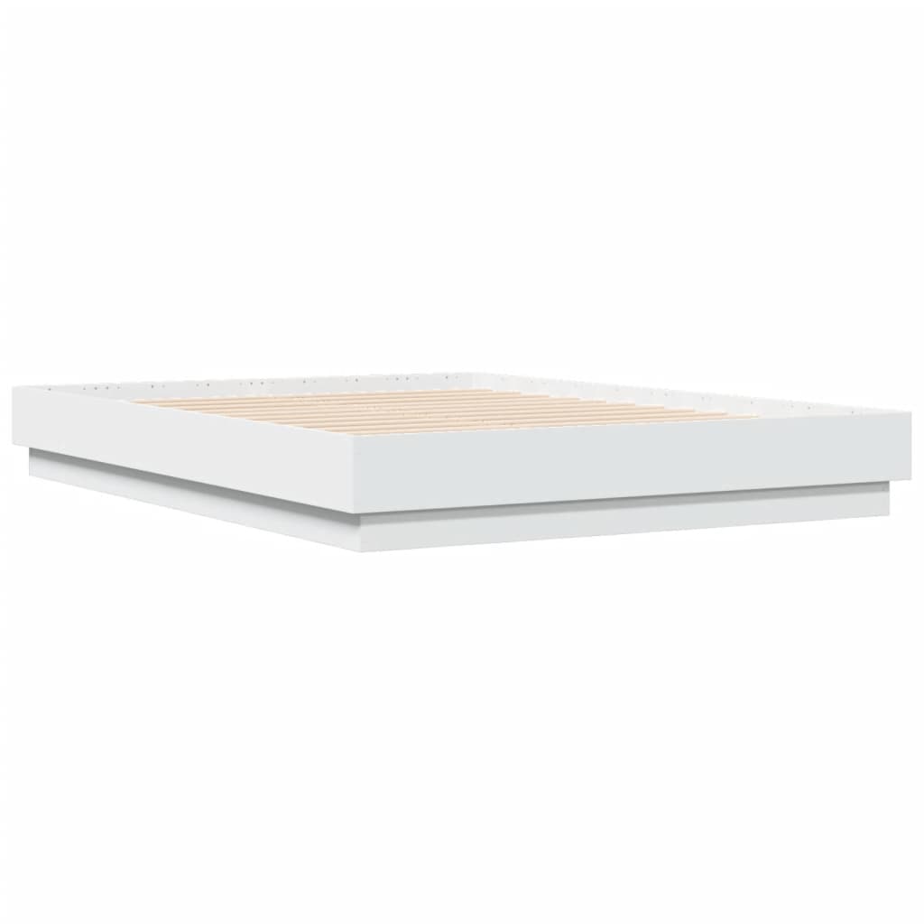 Bed Frame without Mattress White 135x190 cm Double
