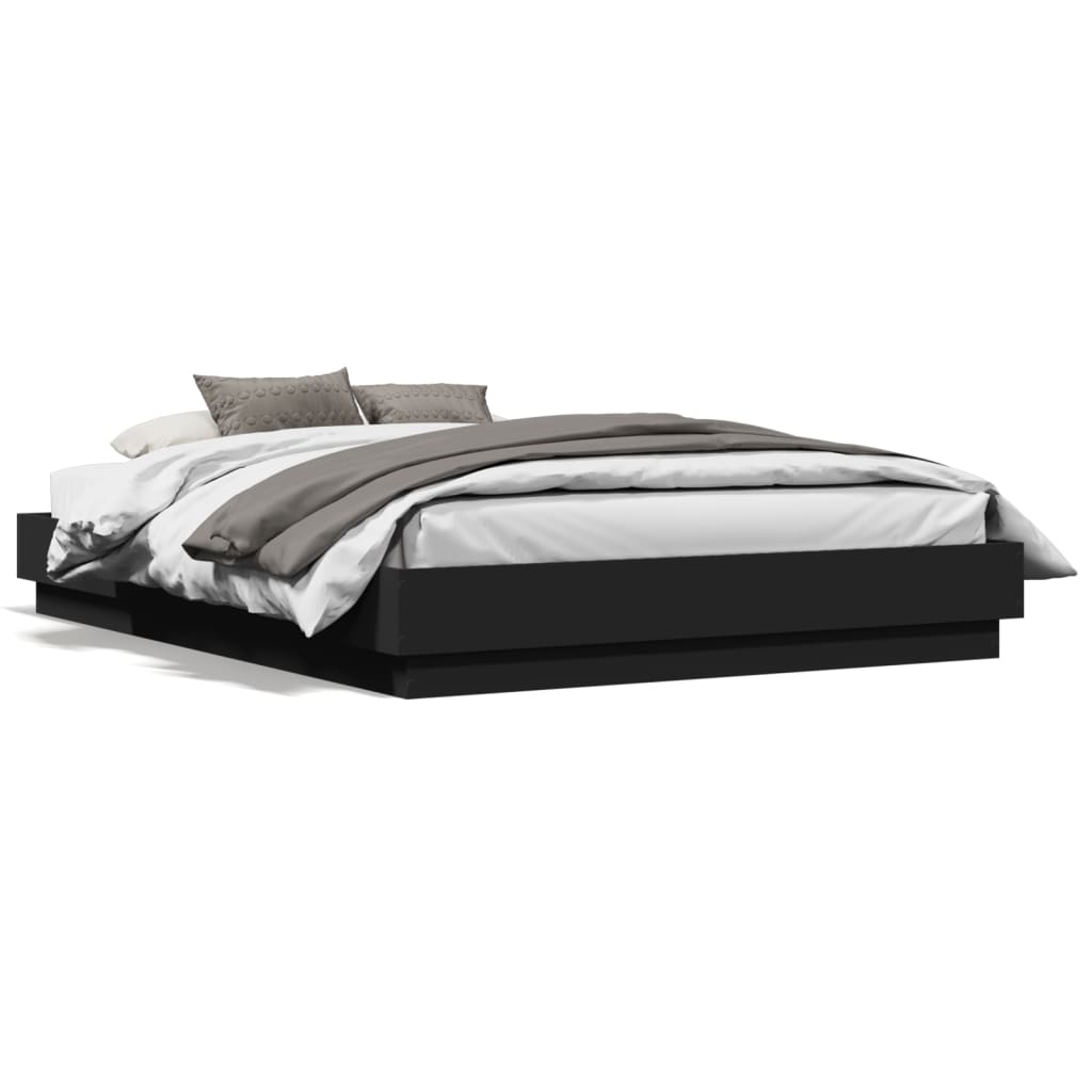 Modern Wooden Double Size 135cm Bed Frame Base Sturdy Wood Beds