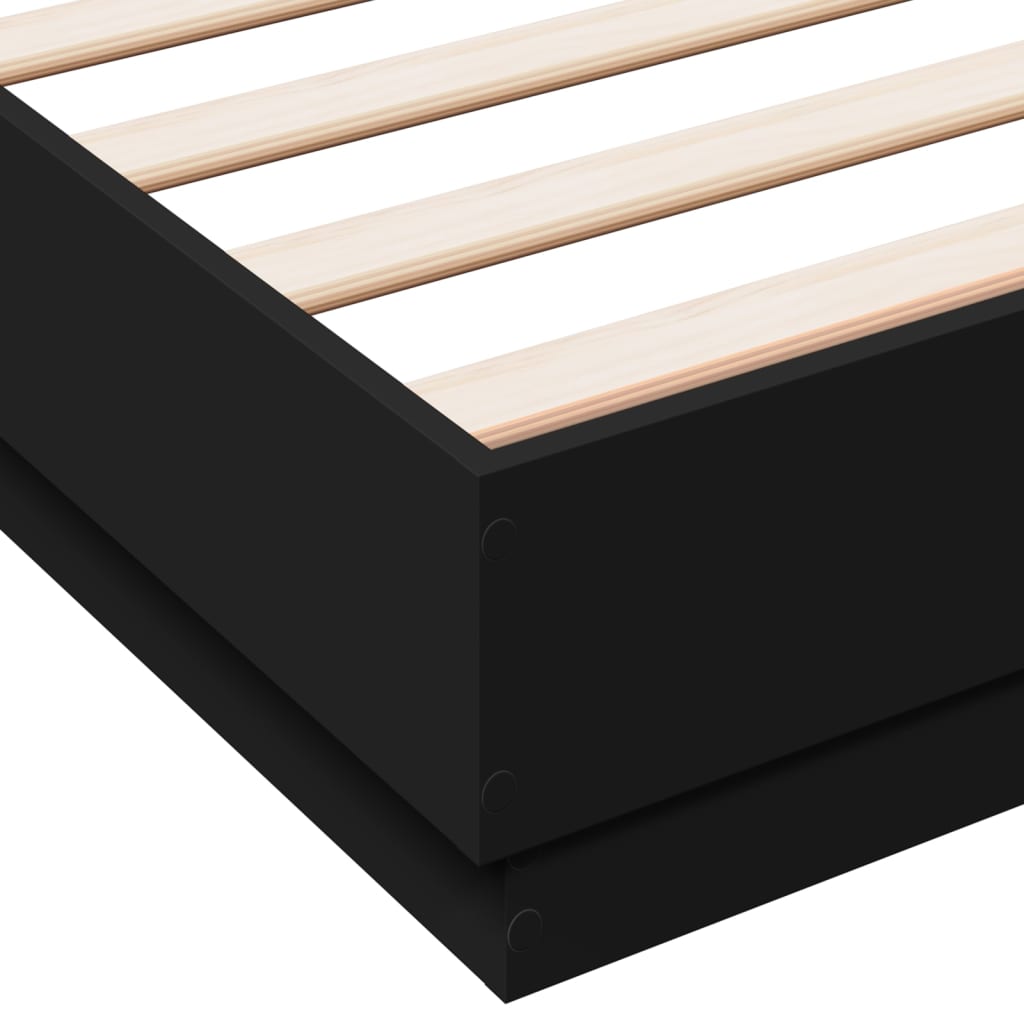 Modern Wooden Double Size 135cm Bed Frame Base Sturdy Wood Beds