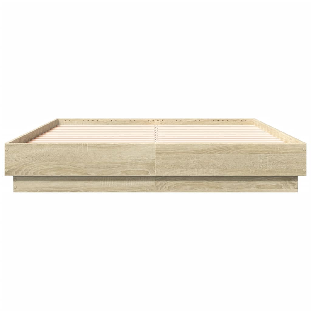 Modern Wooden Double Size 135cm Bed Frame Base Sturdy Wood Beds