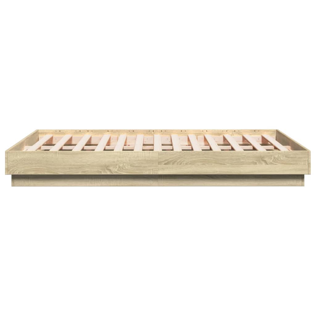 Modern Wooden Double Size 135cm Bed Frame Base Sturdy Wood Beds