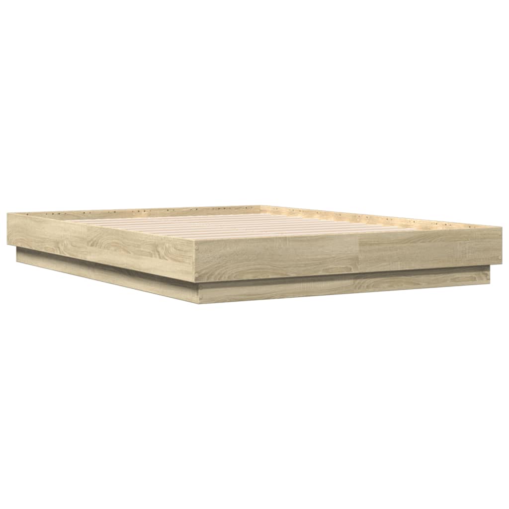 Modern Wooden Double Size 135cm Bed Frame Base Sturdy Wood Beds