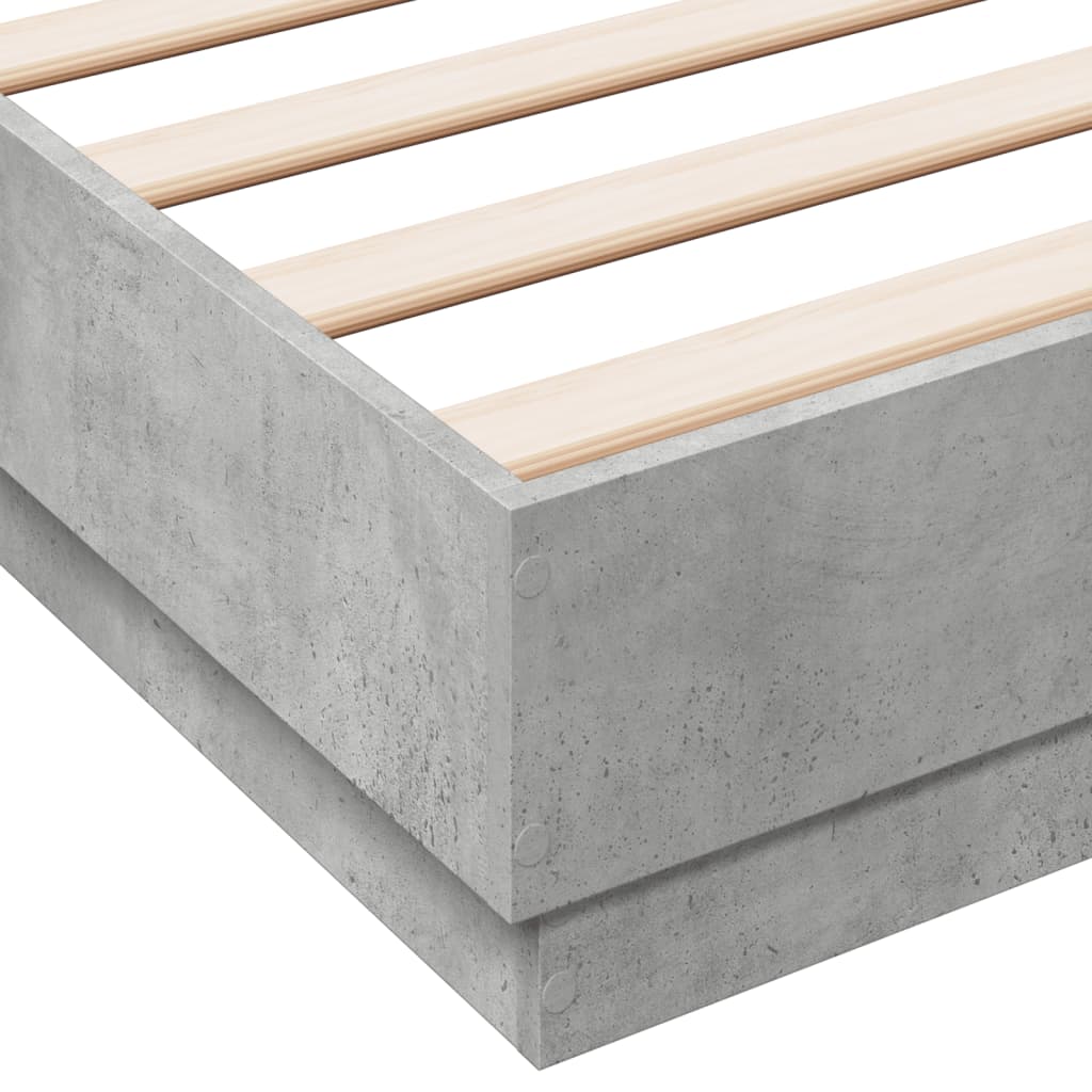 Modern Wooden Double Size 135cm Bed Frame Base Sturdy Wood Beds