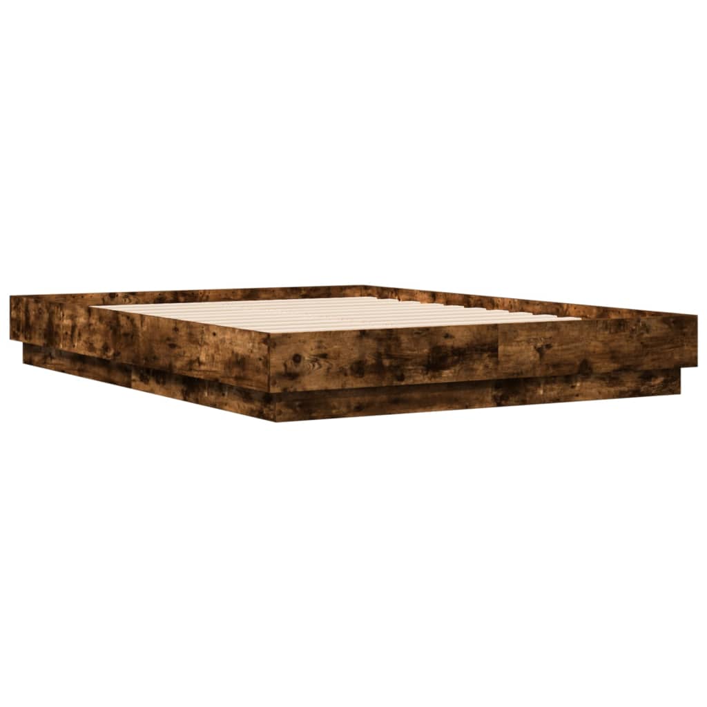 Modern Wooden Double Size 135cm Bed Frame Base Sturdy Wood Beds